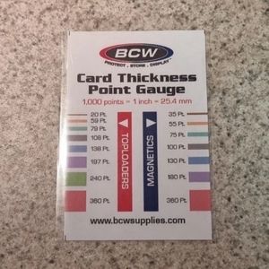 BCW Card Thickness Point Gauge Tool